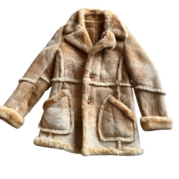 Vintage Other - Vintage shearling Marlboro man coat Size 42 Size Large